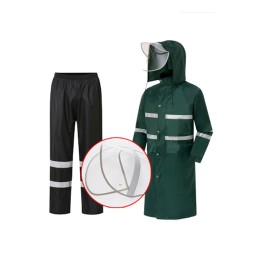 SKRT009 Reflective hooded raincoat large brim and long pantsuit raincoat factory SKRT009 Reflective hooded raincoat large brim and long pantsuit raincoat factory